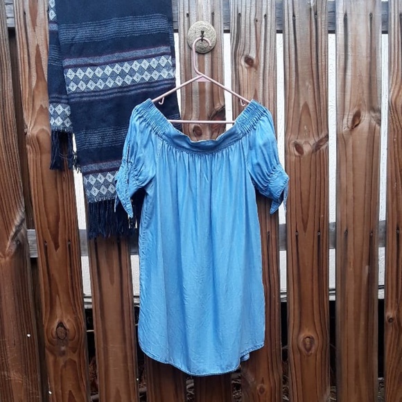 Forever 21 Off the Shoulder Dress Short Sleeve M - Picture 2 of 6